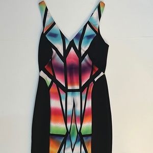 Black and Multi Color Dress - NWT